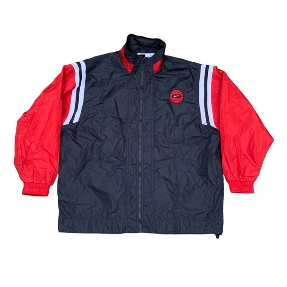 VINTAGE Nike Jacket Varsity Basketball Large Red - Picture 7 of 7
